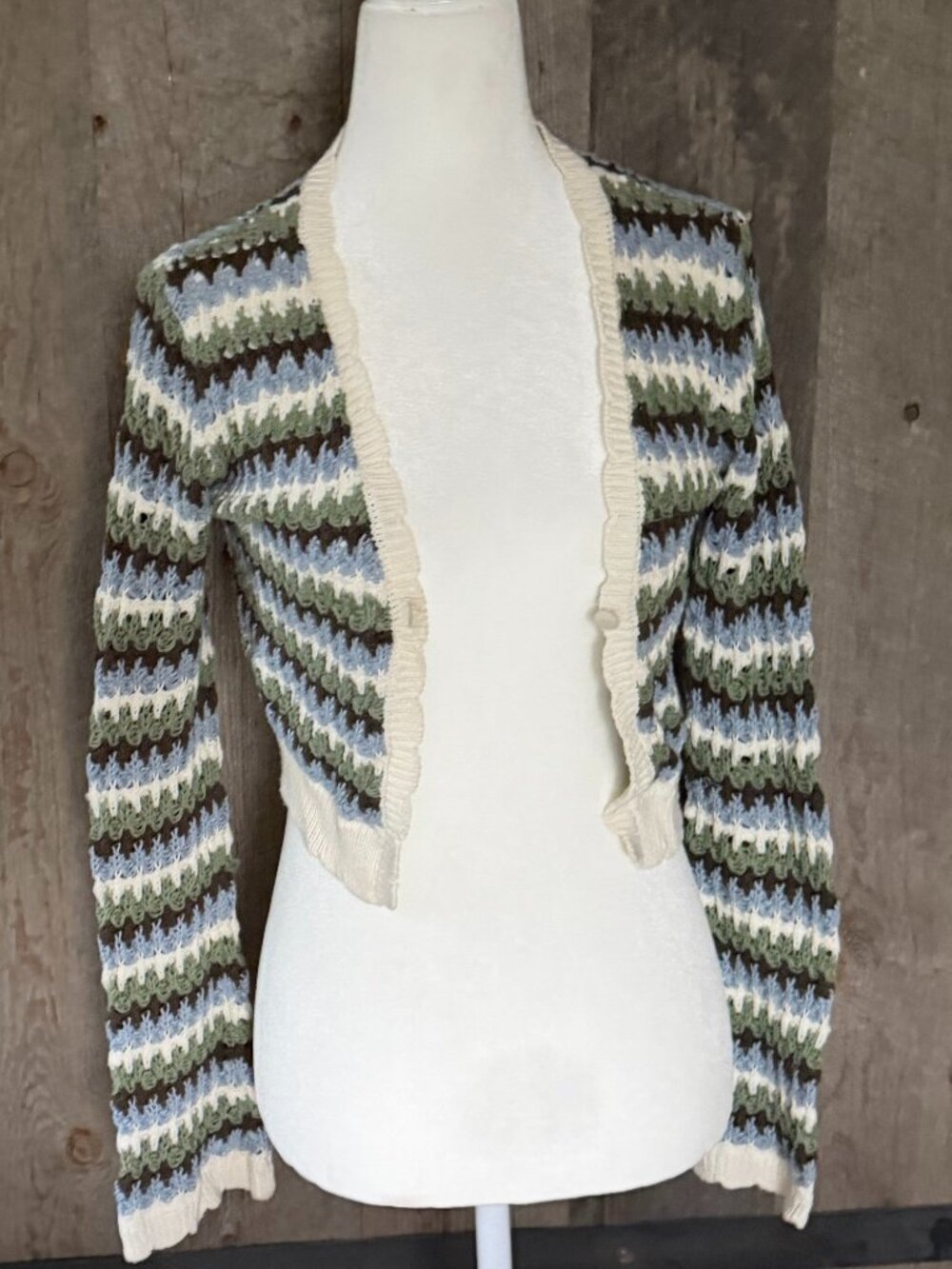 RSQ Cardigan Crochet Long Sleeve Size Small